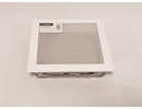 Grille ATELIER Dixneuf 20x20 couleur blanche avec filtre anti-vision et buse DN 150