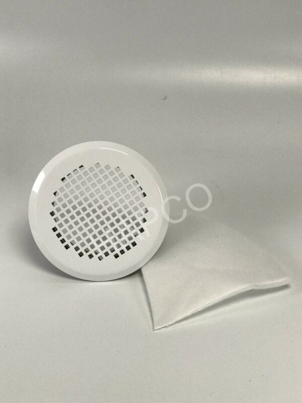 Grille Esthetique Ronde Insufflation/extraction TORINO Blanche