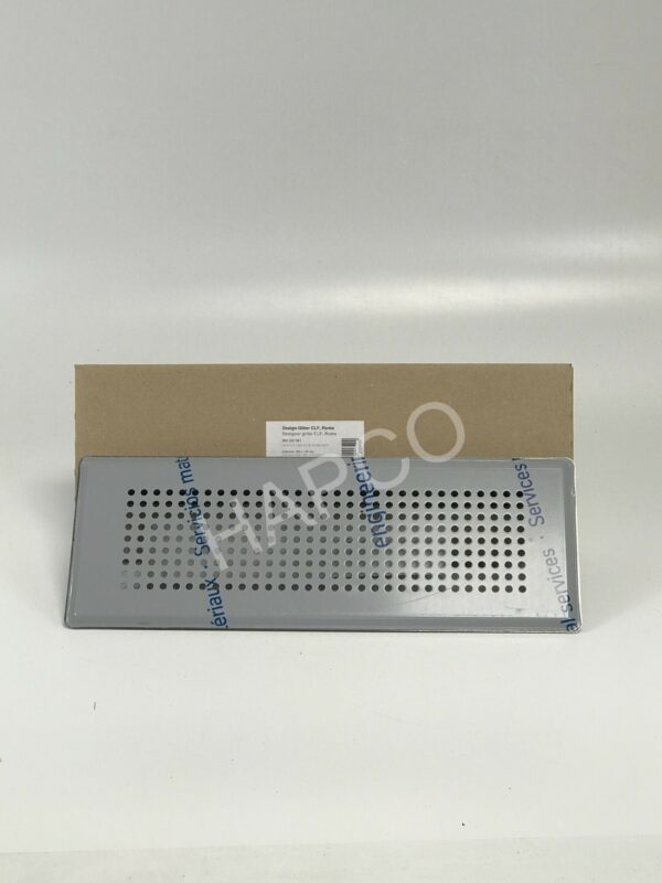 Grille design allongée Zehnder Roma inox
