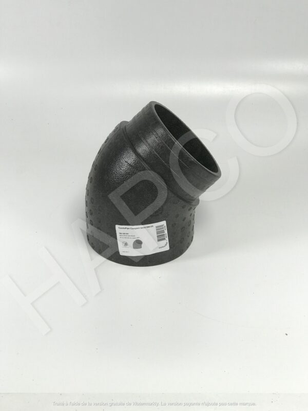 ComfoPipe COMPACT 125, Coude 45°, ø125mm/ø155 mm