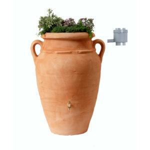 Kit Réservoir AMPHORE ANTIK TERRACOTTA 2 en  1 - 360 L - avec bac à plantes inté