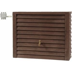 Kit Cuve WOODY bois foncé - 350 L  -livré avec collecteur filtrant Eco gris et r