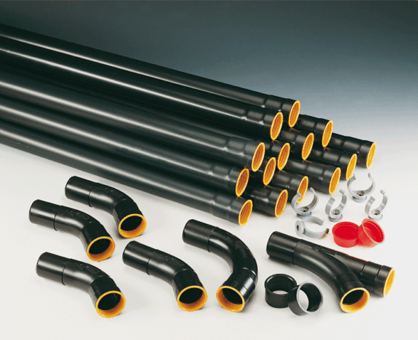 Kit de canalisation DN44 pour aspiration centralisée - 3 prises