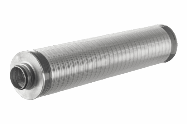 Silencieux semi-flexible Lg 0.5 mètre, diam. 100, Ep. 25 TSD 25, à joints