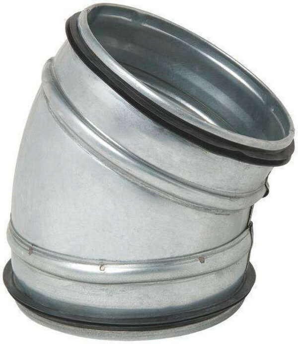 Coude GALVA à 30°, à joints, Diam.200,  QuickSafe