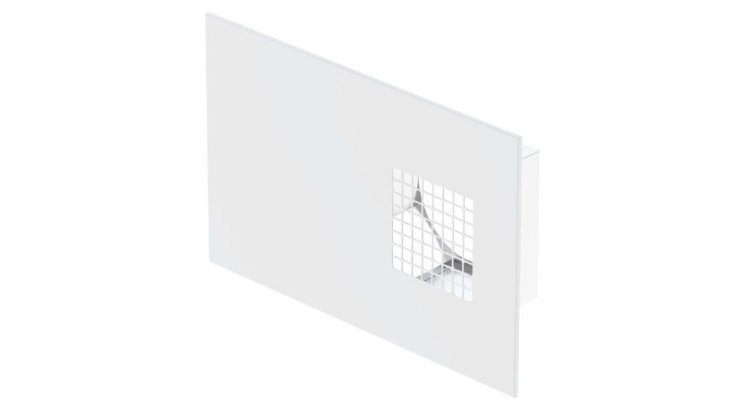 grille combinee dupla dn125 prise dair gauche blanche 200m3h max