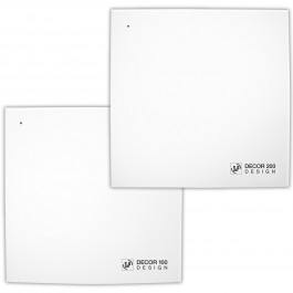 Aérateur extra-plat design, 250 m3/h, 25W, hygro et tempo réglable, D 150 mm