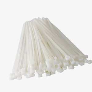 Colliers de fixation plastique Blancs Type: Sangles 7,6x360 mm , Boite de 100