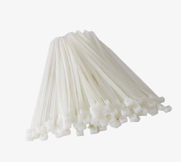 Colliers de fixation plastique Blancs Type: Sangles 7,6x360 mm , Boite de 100