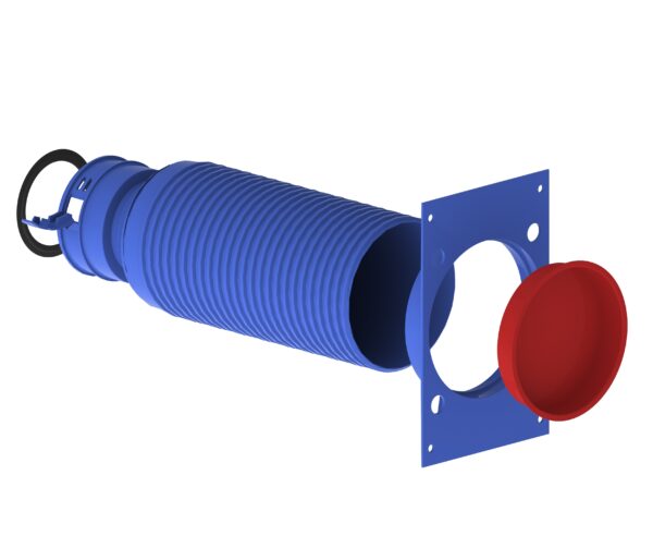 Plenum terminal droit plastique ø92 / ø125