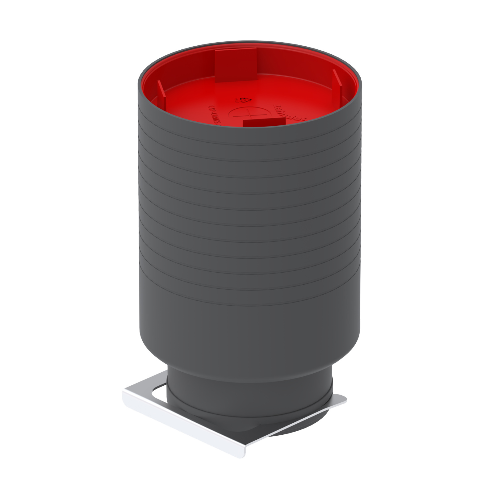 Boîtier TVA-P90 Droit, DN 125 pour ComfoTube 1XDN90, H160mm