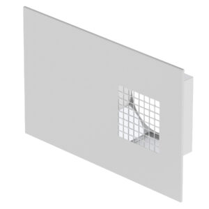 Grille combinée Dupla DN125 prise d'air gauche Inox 200m3/h max