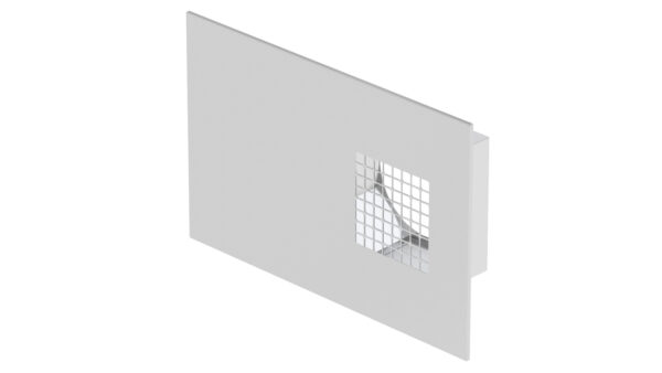 Grille combinée Dupla DN125 prise d'air gauche Inox 200m3/h max