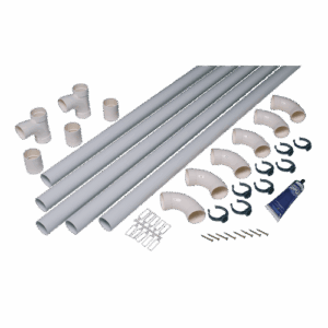 Kit serie T 3 prises, reseau Aspiration centralisée ALDES ( tube de ø51)
