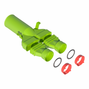 Kit té 180DEG AE48 circulaire DN125