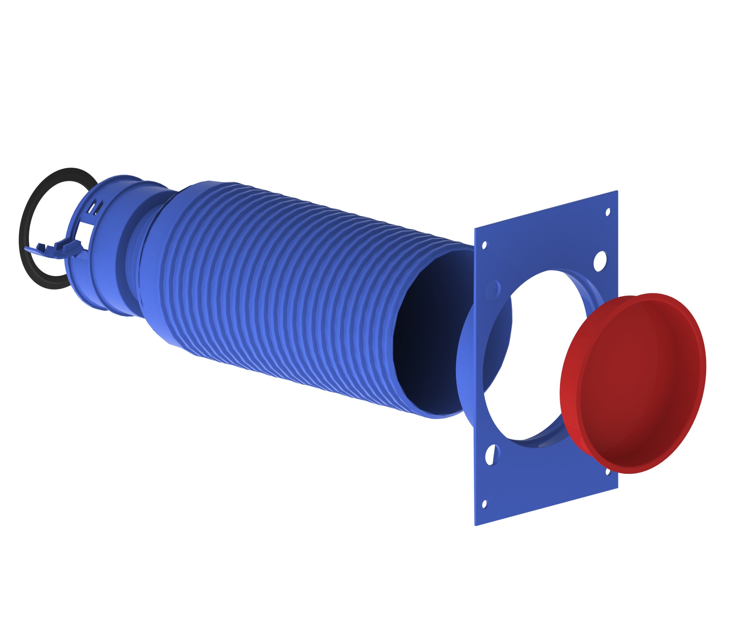 Plenum terminal droit plastique ø92 / ø125