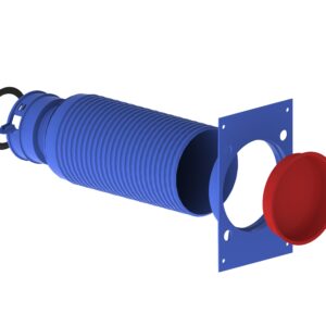 Plenum terminal droit plastique ø92 / ø125