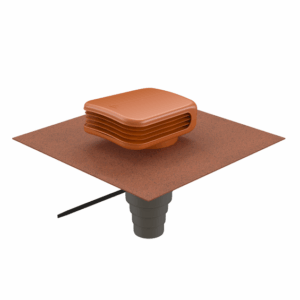 Terminal de toiture VALETIS OCRE DN160