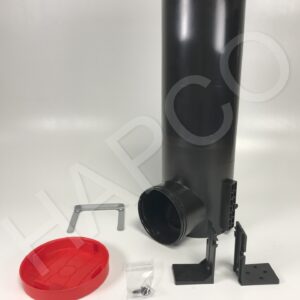 Boitier de raccordement coudé TVA-P90 DN 125, 1x90, H 400mm