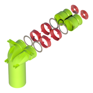 Kit Plenum ø125 UBBINK, Té AE48C