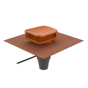 Terminal de toiture VALETIS OCRE DN160