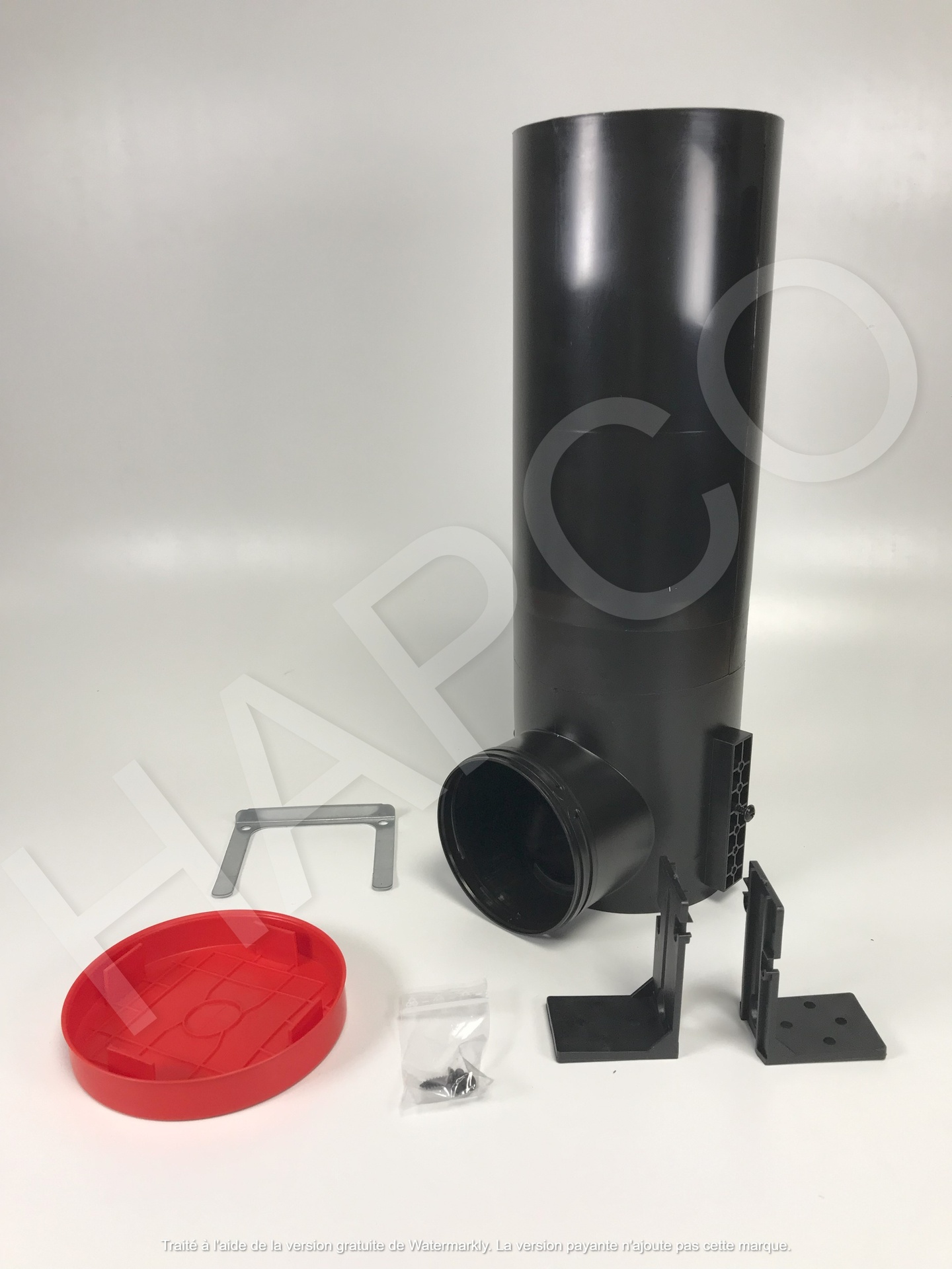 Boitier de raccordement coudé TVA-P90 DN 125, 1x90, H 400mm