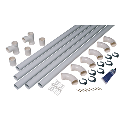 Kit serie T 3 prises, reseau Aspiration centralisée ALDES ( tube de ø51)