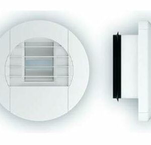 Bouche extraction Ø 125 cuisine ALIZE TEMPO HYGRO 10/45/135 HCP 4 à piles (3V)