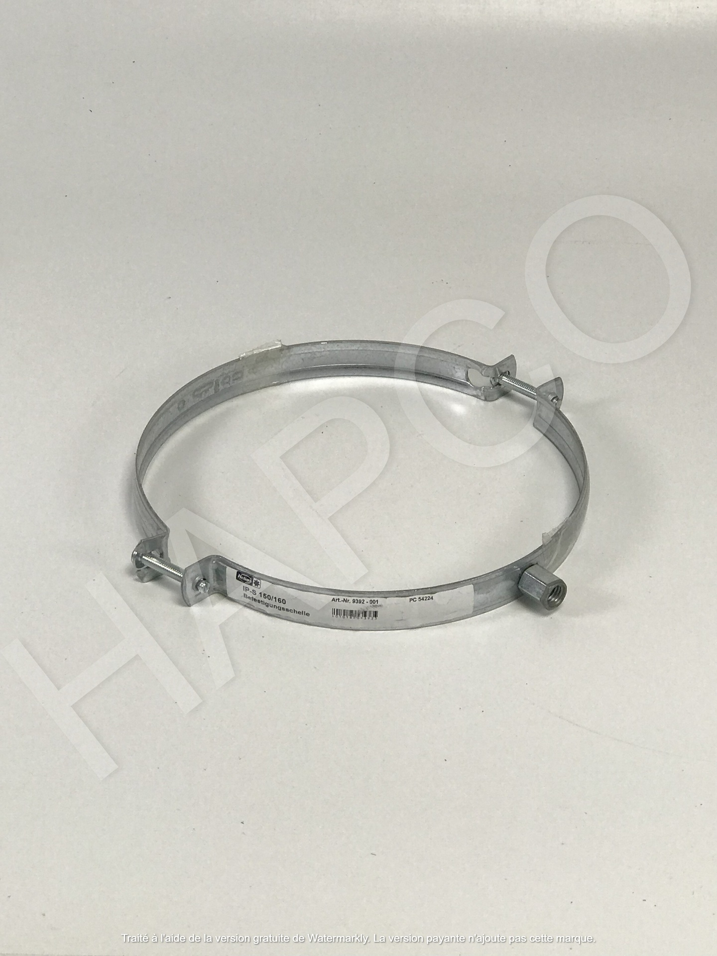 Collier métallique pour ISOPIPE 160 en M8 IP-S 160