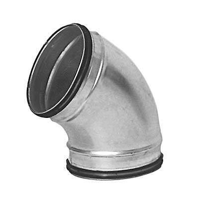 Coude GALVA à 60°, à joints, Diam.125, QuickSafe