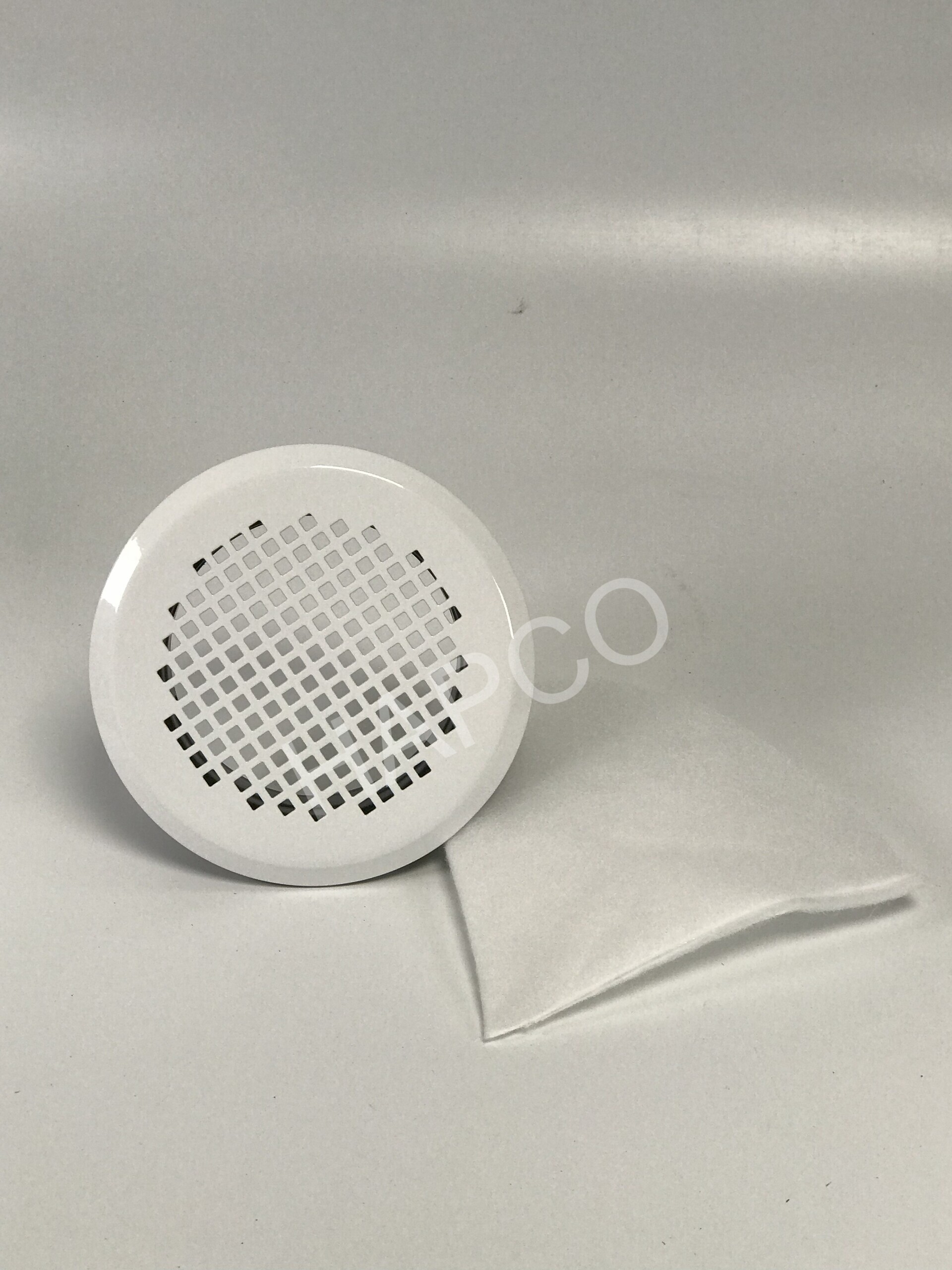 Grille Esthetique Ronde Insufflation/extraction TORINO Blanche