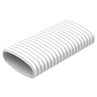 Conduit de ventilation PEHD ovale/plat 51x114 couronne de 20m HELIOS FRS-R 51
