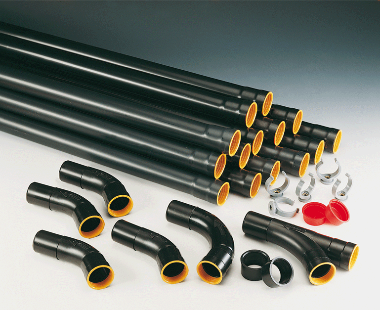 Kit de canalisation DN44 pour aspiration centralisée - 3 prises sur dde
