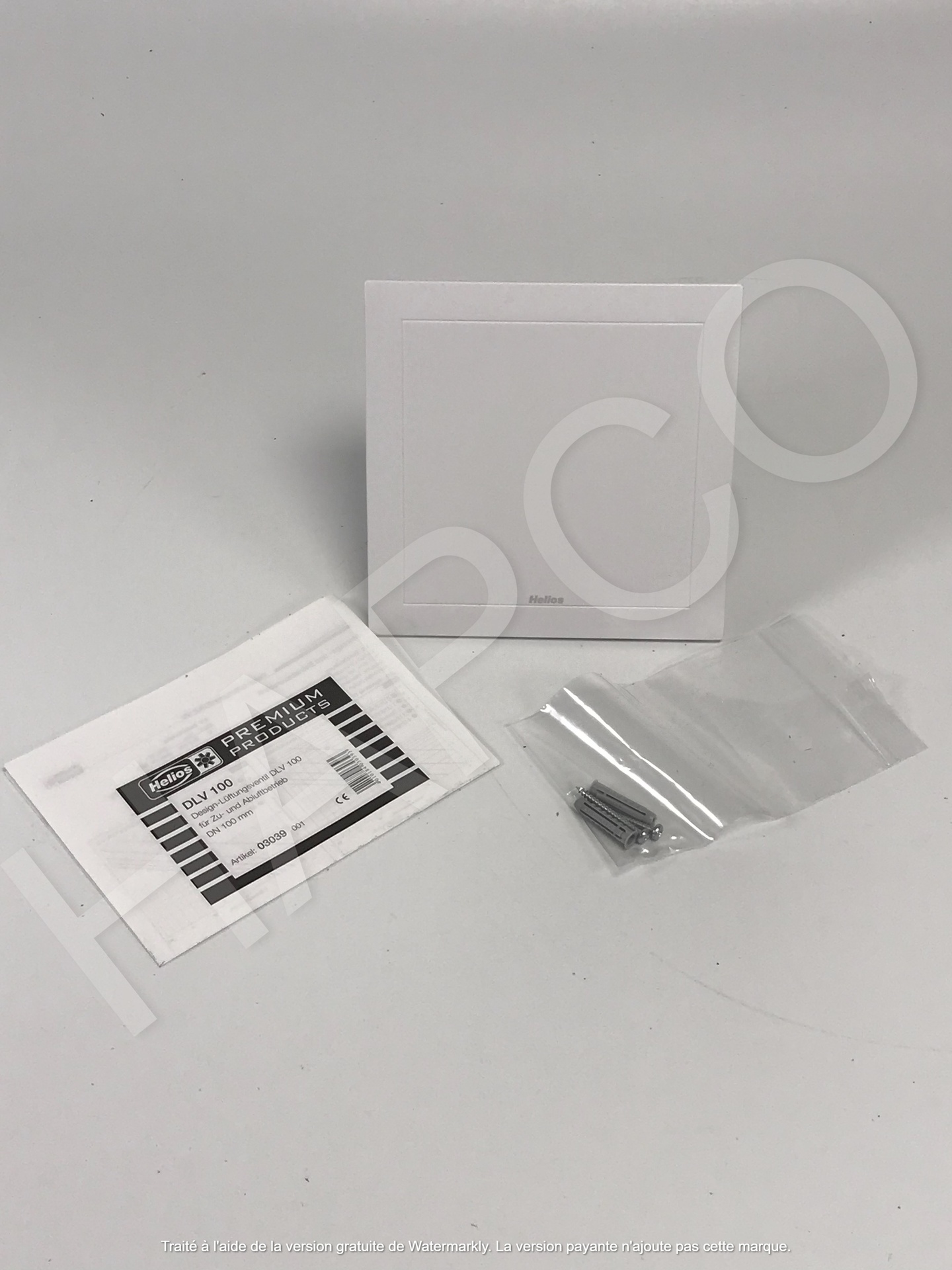 Bouche design DN 100 avec filtre DLV 100