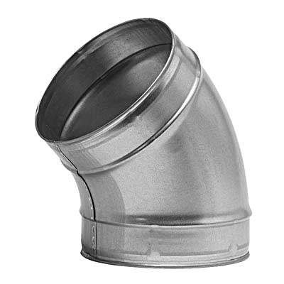 Coude à 45° - DN 125 en galva sans joints