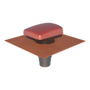 Sortie de toit UBIFLU 2 pour toiture Tuiles Rouge  et  Multi