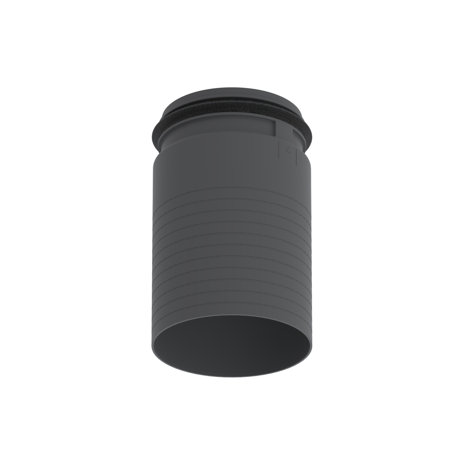Extension TVA-CLRF - DN125/DN125 - Lo162/204mm, diamètre de perçage 140mm.