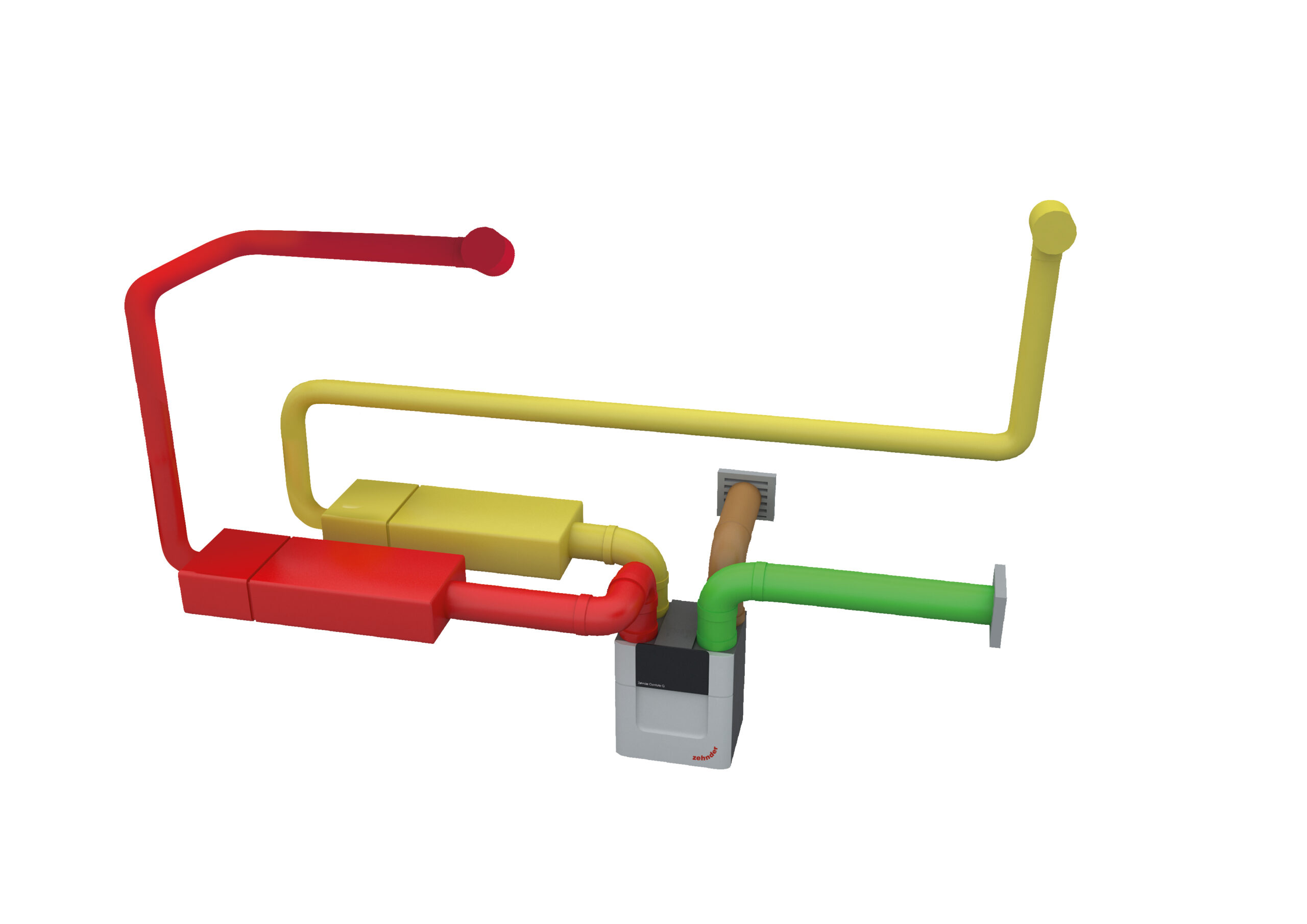 ComfoKit ZEHNDER COMFOAIR Q 350 + reseau de distribution DN90