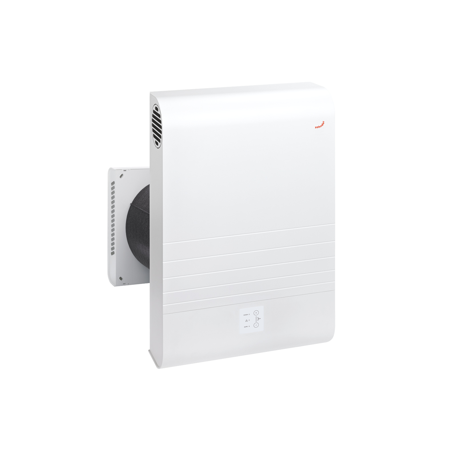 VMC double flux ZEHNDER décentralisée COMFOAIR 70, Avec Façade Acier INOX