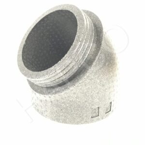 Coude 45°  PPE COMFOPIPE PLUS isolé DN int. 200mm,Ep. 43 mm  Mâle-Femelle