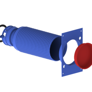 Plenum terminal droit plastique ø92 / ø125
