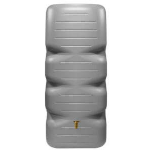 CUBUS Kit 1000 L, Gris Béton avec Robinet PE imitation Laiton