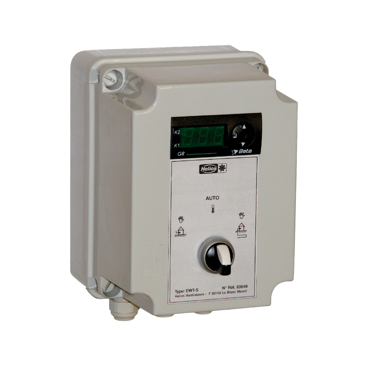 Régulation électronique du registre By-Pass Puits canadien LEWT-SR REGULATION