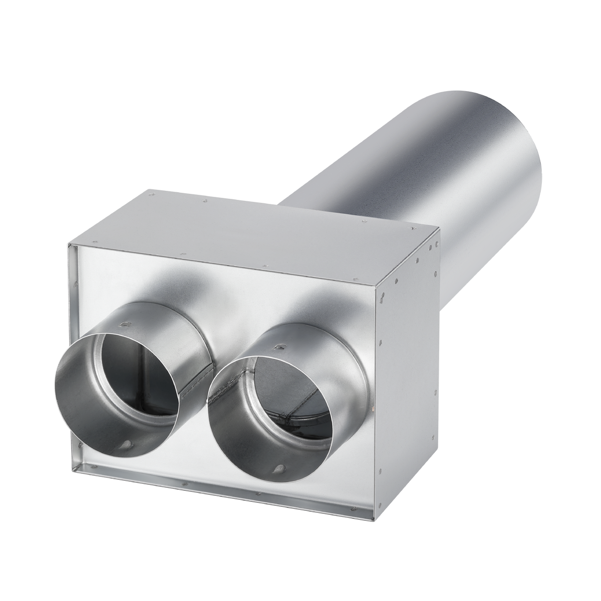 Plénum terminal droit acier FRS-WDV 2-75/125
